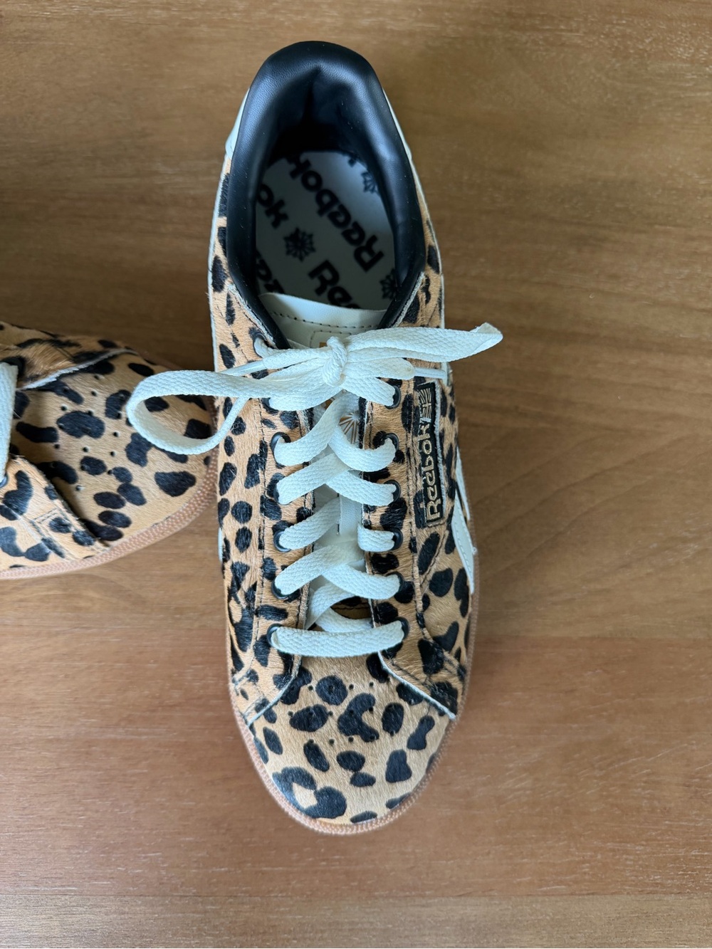 Reebok Club C Grounds UK Leopard Print Sneakers - Picture 3 of 6